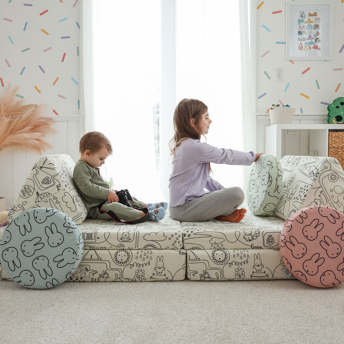 Miffy™ + Roo & You™ The Joey® Play Couch Cover Set
