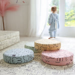 Child playing with colorful Miffy Stepping Stones with bunny print